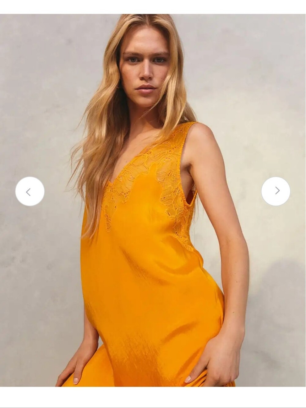 H&M Lace Detail Satin Slip Dress Large.  New With Tags